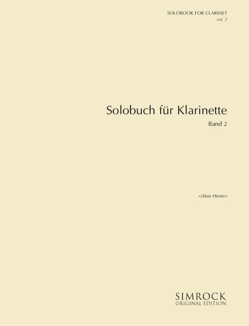 Solobuch Band 2&nbsp;&nbsp;für Klarinette&nbsp;&nbsp;