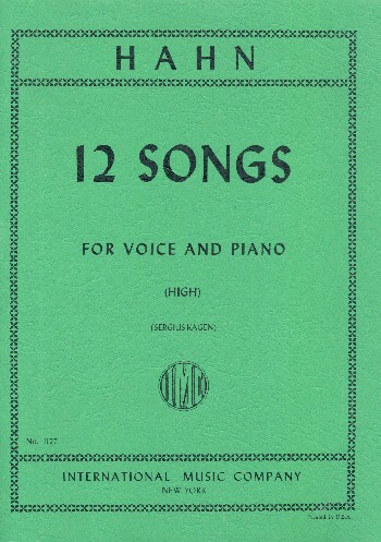 12 Songs  for high voice and piano (fr/en)  