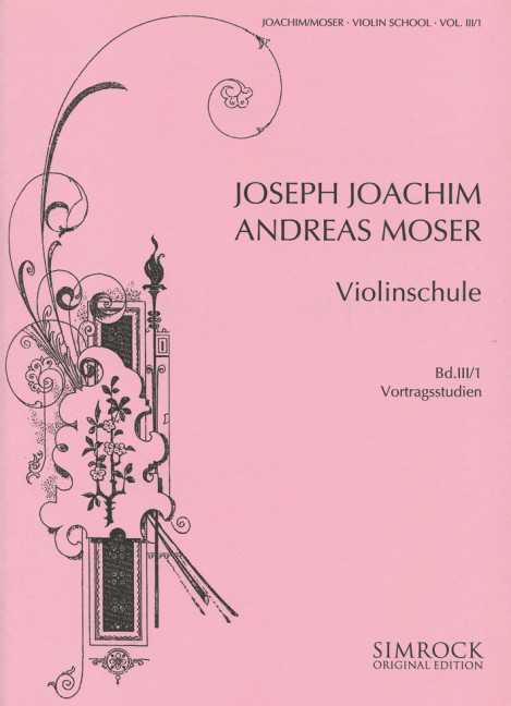 Violinschule Band 3 Teil 1 - Vortragsstudien  für Violine  