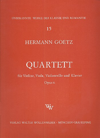 Quartett op.6 für Klavier, Violine,&nbsp;&nbsp;Viola und Violoncello&nbsp;&nbsp;