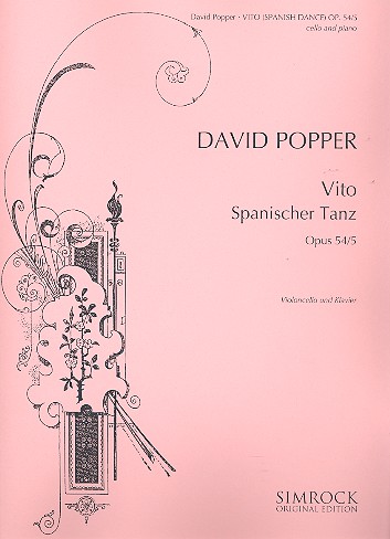 Spanischer Tanz op.54,5&nbsp;&nbsp;für Violoncello und Klavier&nbsp;&nbsp;