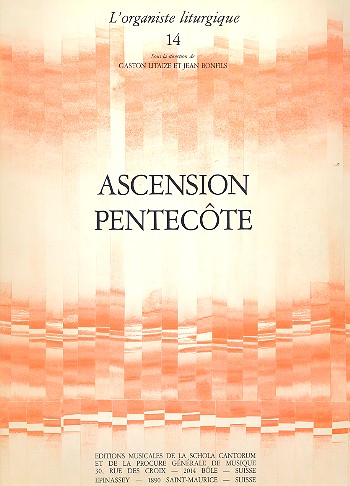 Ascension pentecote   pour orgue  