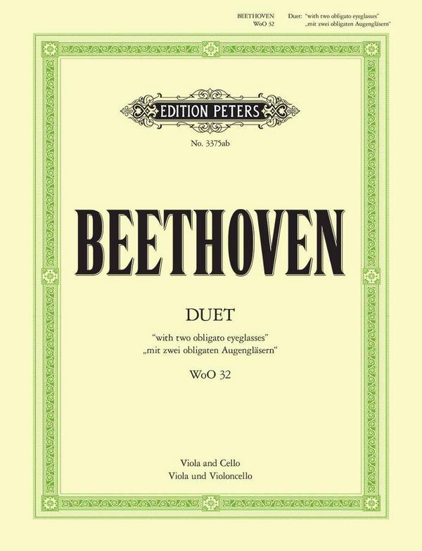Duo mit 2 obligaten Augengläsern WoO32&nbsp;&nbsp;für Viola und Violoncello&nbsp;&nbsp;