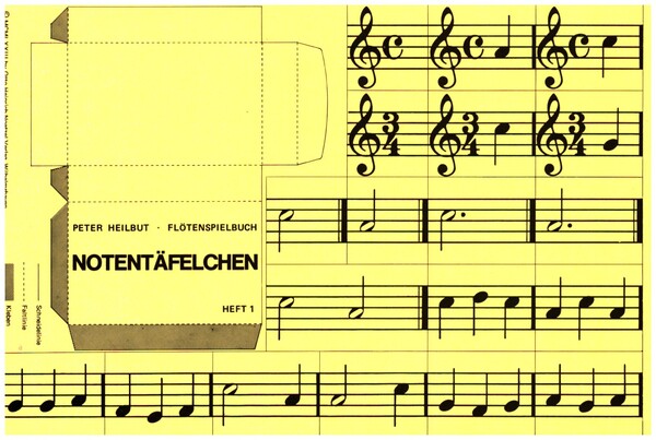 Notentäfelchen zum Flötenspielbuch Band 1    