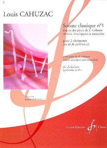Sonate classique no.1  pour 2 clarinettes  