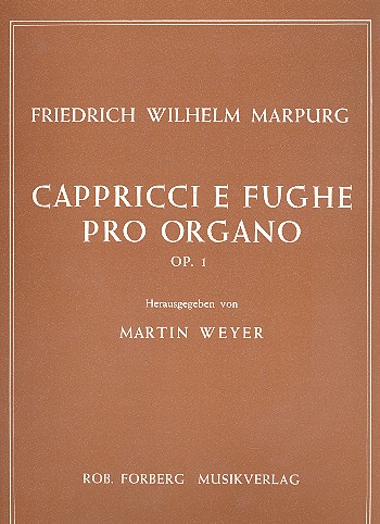 Capricci e fughe op.1  per organo  