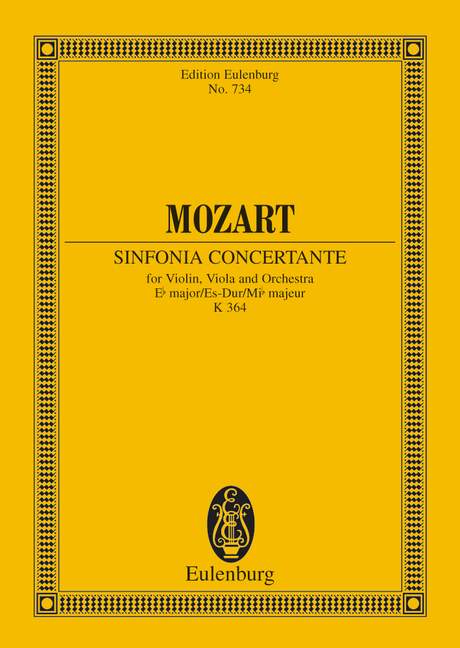 Sinfonia concertante Es-Dur KV364&nbsp;&nbsp;für Violine, Viola und Orchester&nbsp;&nbsp;Studienpartitur