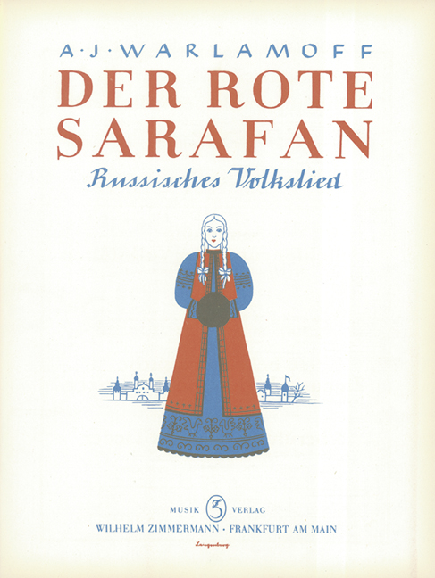 Der rote Sarafan&nbsp;&nbsp;für Klavier mit überlegtem Text&nbsp;&nbsp;