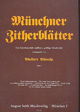 Münchner Zitherblätter Band 3    