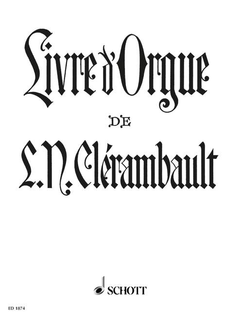 Livre d' Orgue  für Orgel  