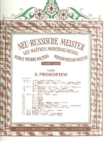 Scherzo humoristique op.12,9  für Klavier  