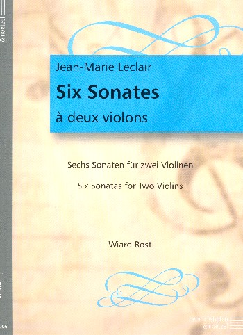 6 Sonaten  für 2 Violinen  Stimmen