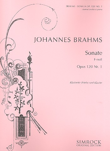 Sonate f-Moll op.120,1&nbsp;&nbsp;für Klarinette und Klavier&nbsp;&nbsp;