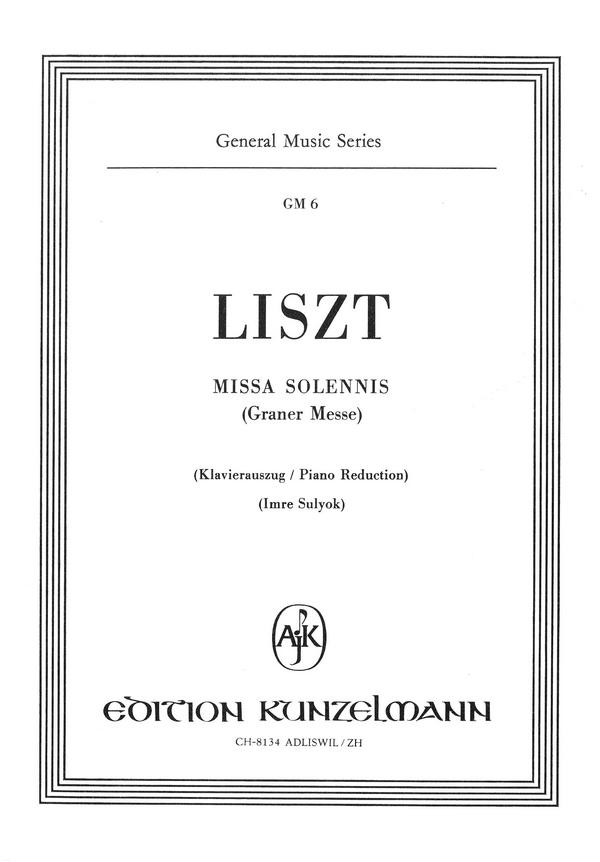 Missa Solennis&nbsp;&nbsp;für Soli, Chor und Orchester&nbsp;&nbsp;Klavierauszug (la)