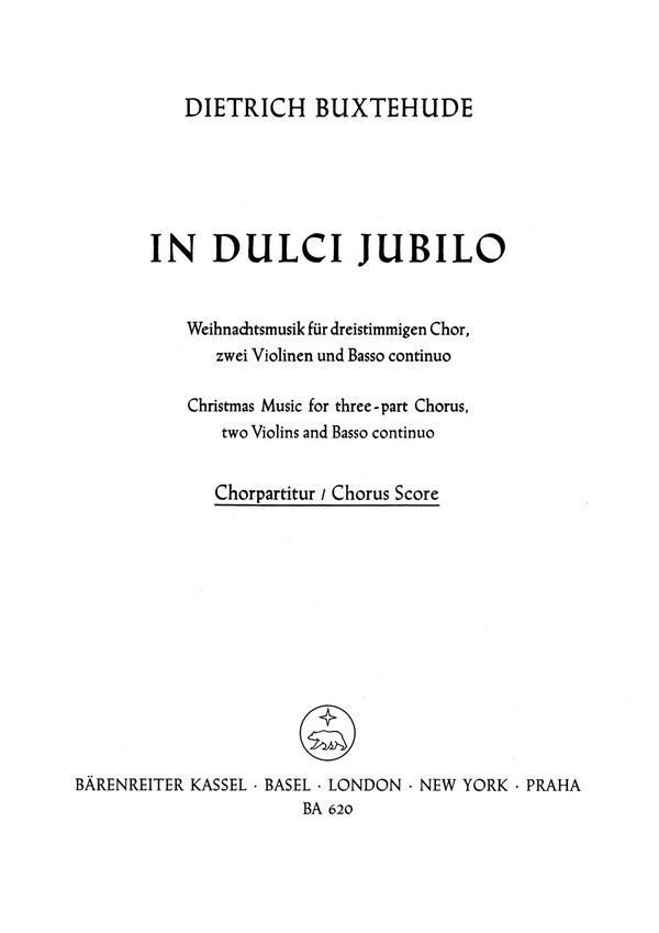 In dulci jubilo&nbsp;&nbsp;für gem Chor, 2 Violinen und Bc&nbsp;&nbsp;Chorpartitur (dt/en)