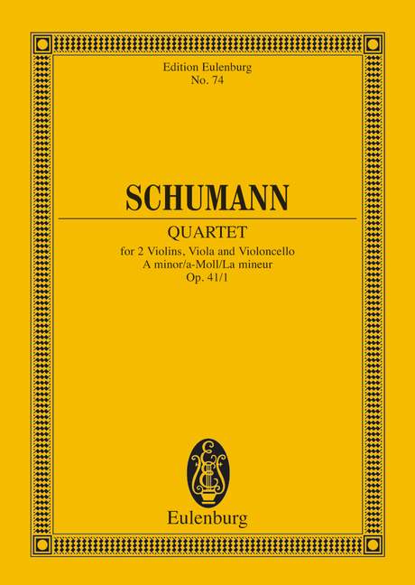 Streichquartett a-Moll op.41,1&nbsp;&nbsp;für Streichquartett&nbsp;&nbsp;Studienpartitur