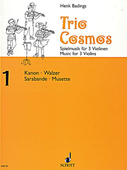 Trio-Cosmos Nr. 1  für 3 Violinen (solistisch oder chorisch)  Spielpartitur
