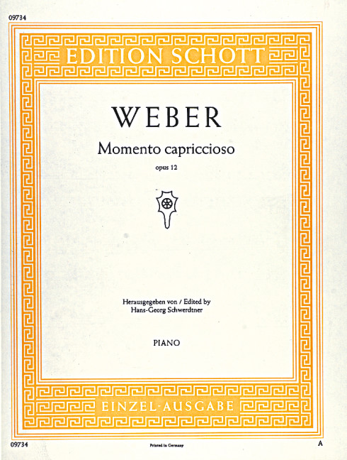 Momento capriccioso op.12&nbsp;&nbsp;für Klavier&nbsp;&nbsp;