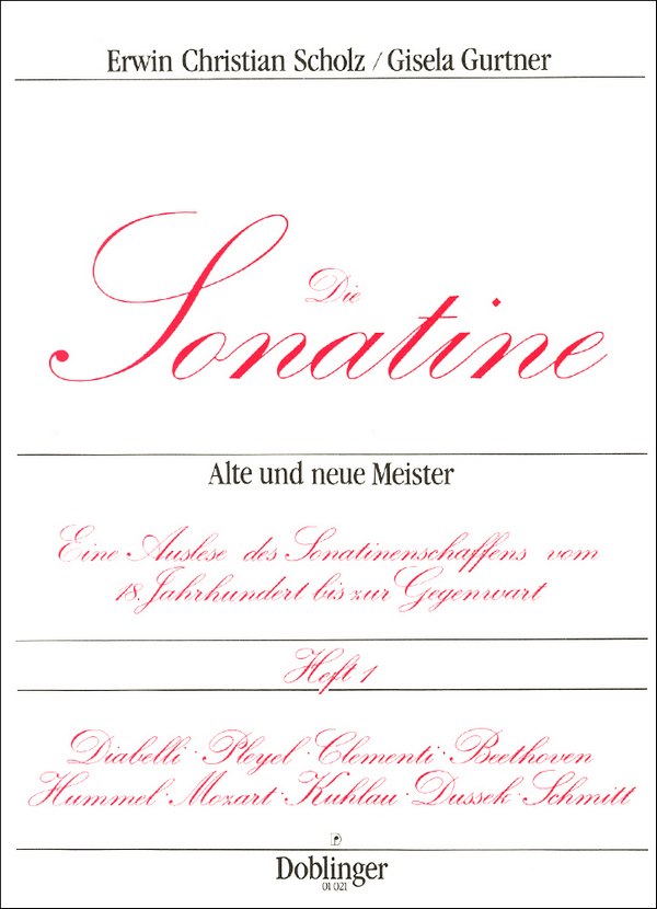 Die Sonatine Band 1 für Klavier&nbsp;&nbsp;alte und neue Meister&nbsp;&nbsp;