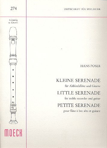 Kleine Serenade  für Altblockflöte und Gitarre  