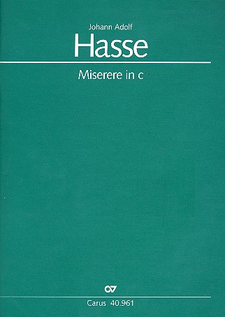 Miserere c-Moll &nbsp;&nbsp;für Soli, gem Chor und Orchester&nbsp;&nbsp;Partitur