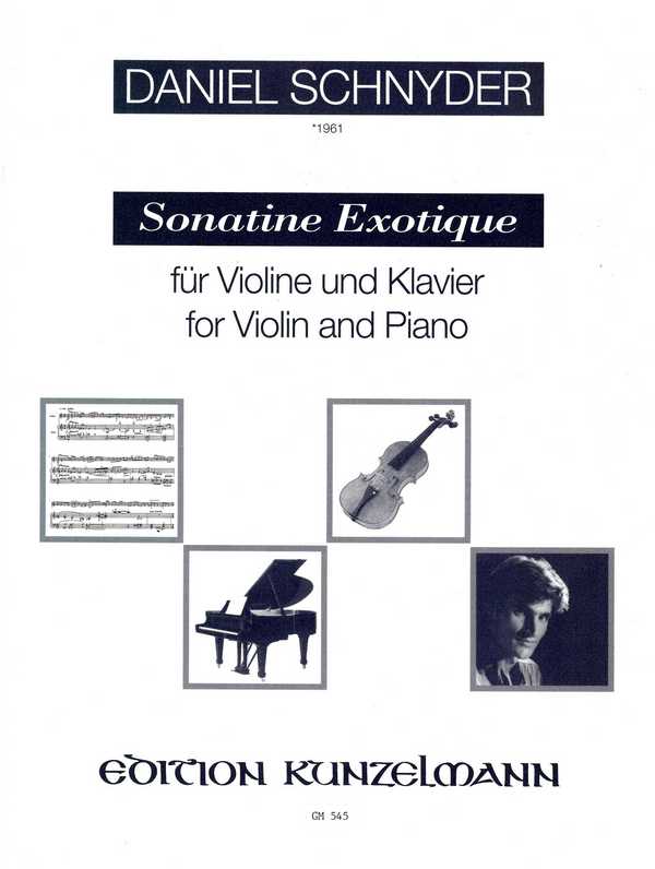Sonatine exotique  für Violine und Klavier  