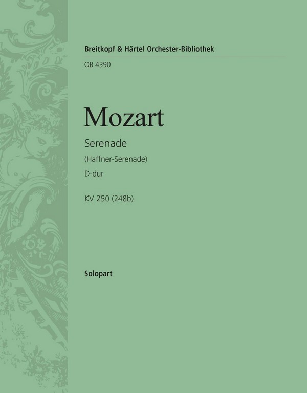 Serenade D-Dur Nr.7 KV250&nbsp;&nbsp;für Violine und Orchester&nbsp;&nbsp;Violine solo