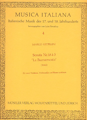 La buonamenta Sonata  für 2 Violinen, Violoncello und Bc  