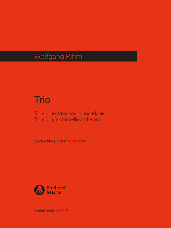 Trio&nbsp;&nbsp;für Violine, Violoncello und Klavier&nbsp;&nbsp;Partitur