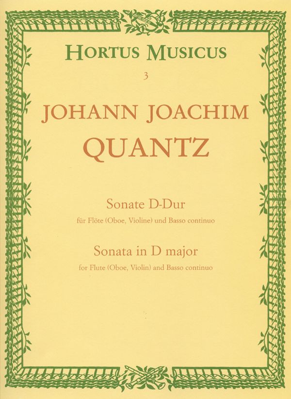 Sonate D-Dur  für Flöte und Bc  