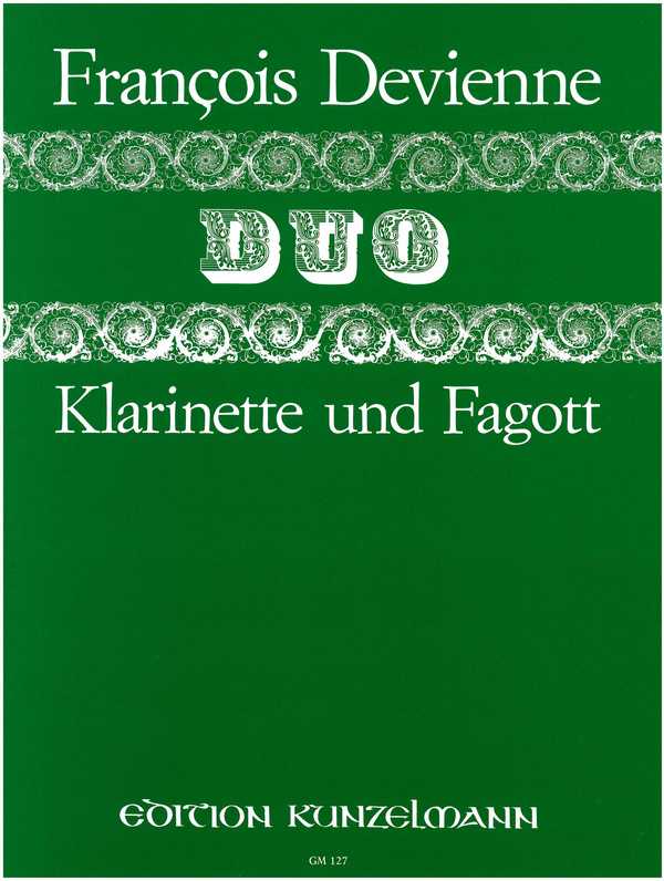 Duo 6  für Klarinette und Fagott  Spielpartitur
