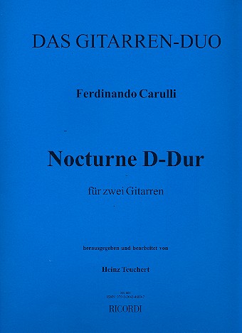 Nocturne D-Dur op.90,2 für 2 Gitarren&nbsp;&nbsp;&nbsp;&nbsp;