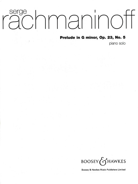 Prelude g-Moll op. 23/5  für Klavier  
