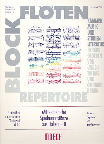 Mittelalterliche Spielmannstänze aus Italien Band 2&nbsp;&nbsp;für Blockflöte oder andere Instrumente (Schlagzeug ad lib)&nbsp;&nbsp;
