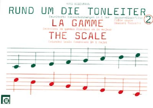 Rund um die Tonleiter Band 2&nbsp;&nbsp;für Sopranblockflöte&nbsp;&nbsp;