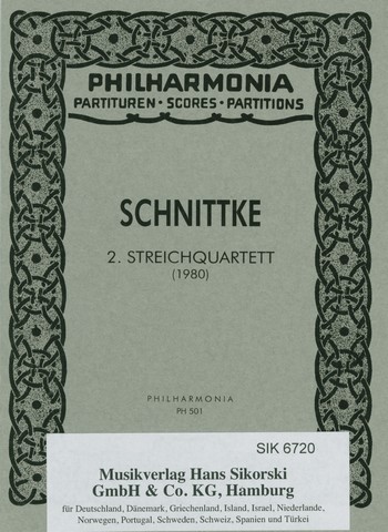 Streichquartett Nr.2&nbsp;&nbsp;Studienpartitur&nbsp;&nbsp;
