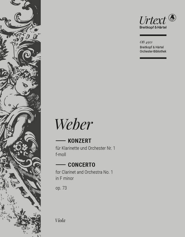 Konzert f-moll Nr.1 Op.73&nbsp;&nbsp;für Klarinette und Orchester&nbsp;&nbsp;Viola