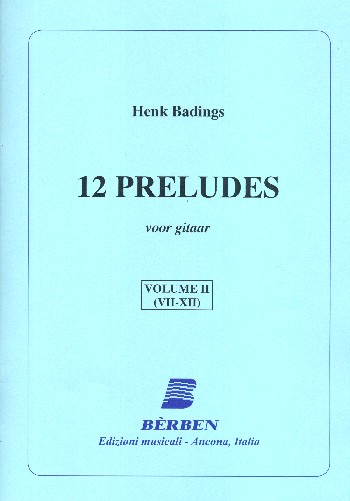 12 preludes vol.2 (nos.7-12)  voor gitaar  