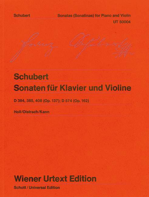 Sonaten&nbsp;&nbsp;für Violine und Klavier&nbsp;&nbsp;