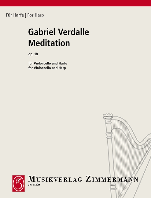 Meditation op.18&nbsp;&nbsp;für Violoncello und Harfe&nbsp;&nbsp;
