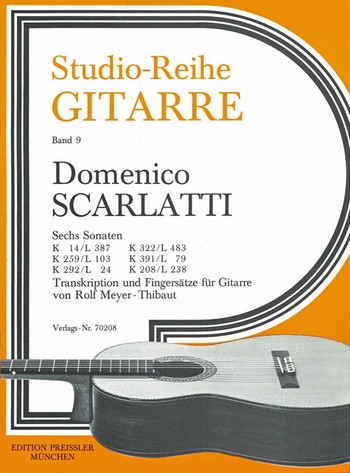 6 Sonaten für Cembalo  für Gitarre  