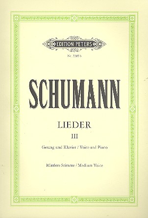 Lieder Band 3&nbsp;&nbsp;für Gesang (mittel) und Klavier&nbsp;&nbsp;