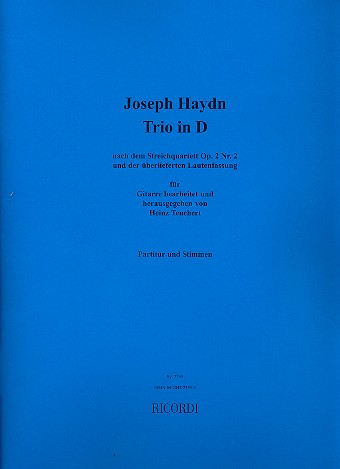 Trio D-Dur&nbsp;&nbsp;für 3 Gitarren&nbsp;&nbsp;