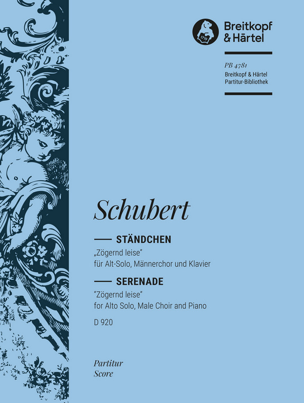 Ständchen D920&nbsp;&nbsp;für Alt, Männerchor und Klavier&nbsp;&nbsp;Partitur (dt)