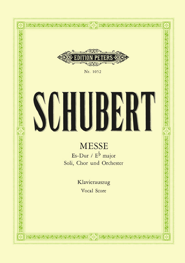 Messe Es-Dur Nr.6 D950&nbsp;&nbsp;für Soli, Chor und Orchester&nbsp;&nbsp;Klavierauszug