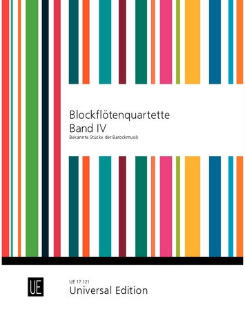 Blockflöten-Quartette Band 4&nbsp;&nbsp;für 4 Blockflöten (SATB)&nbsp;&nbsp;Partitur
