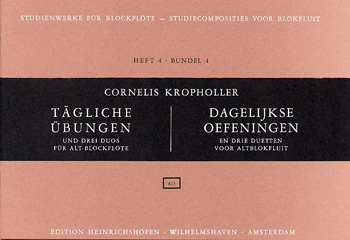 Tägliche Übungen und drei Duos  für Altblockflöte  Partitur