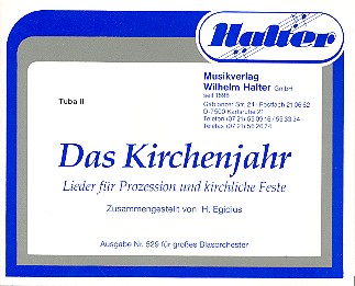 Das Kirchenjahr&nbsp;&nbsp;für Blasorchester&nbsp;&nbsp;Tuba  2 in C