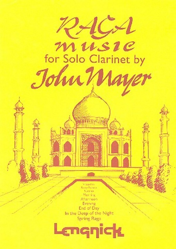 Raga Music&nbsp;&nbsp;for clarinet solo&nbsp;&nbsp;