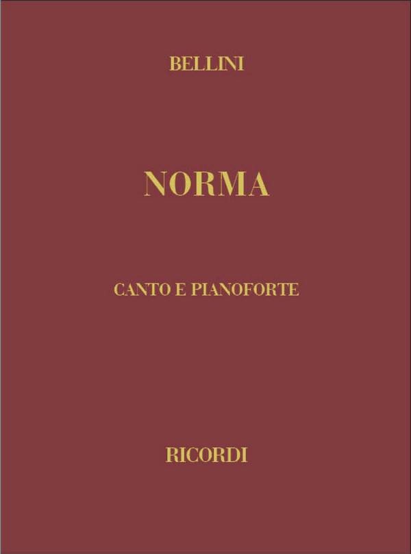 Norma tragedia lirica in due atti&nbsp;&nbsp;Klavierauszug (it) gebunden&nbsp;&nbsp;